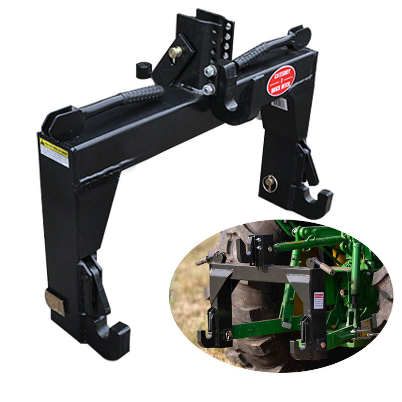 Agri Adjustable Category Cat 1 2 3 3-PT Tractor Quick Attach 3 Point Quick Hitch for John Deere Kubota with Adapter