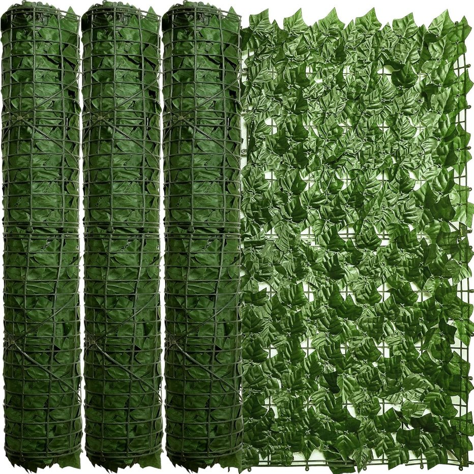 Outdoor Fake Decorative Landscape Grass Wall Artificial Green Leaf Plant Foliage Hedges Fence Panels