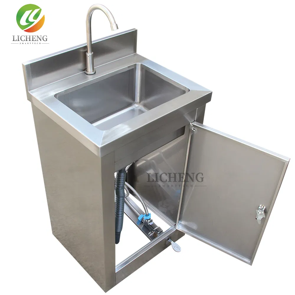 Patent-Pending Foot-Operated Sinks for Clinical Environments with Water-Saving Feature