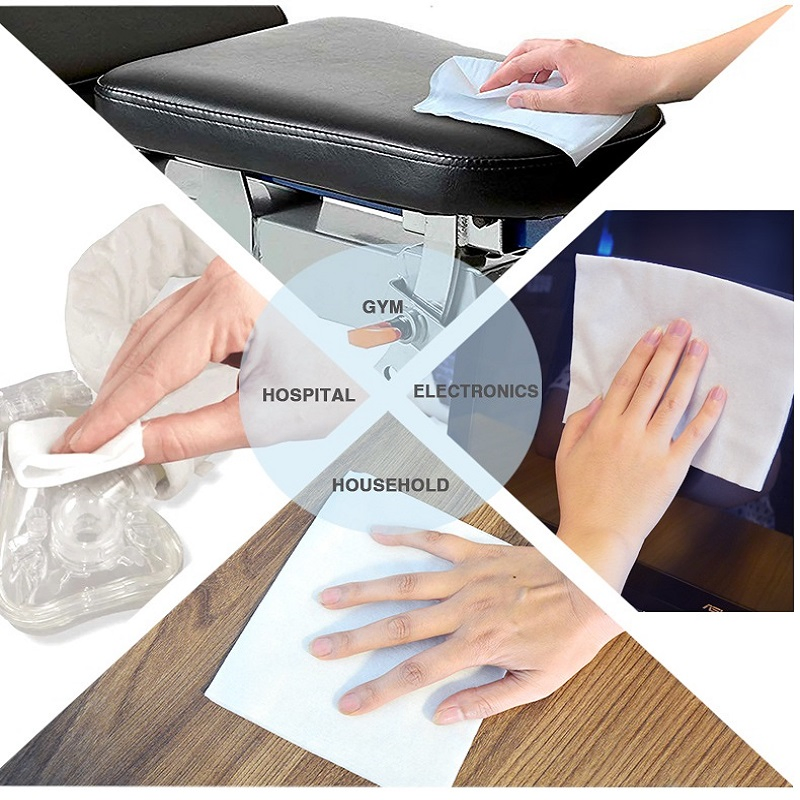 Recyclable Fitness Equipment Wipes Manufacturer Gym Wipes Refil