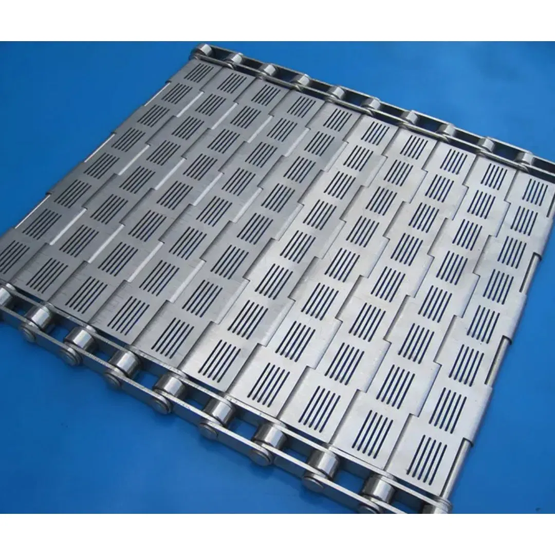 Hinged Chain Slat Factory Customized Food Grade Stainless Steel Chain Conveyor Belt for Food Conveyor