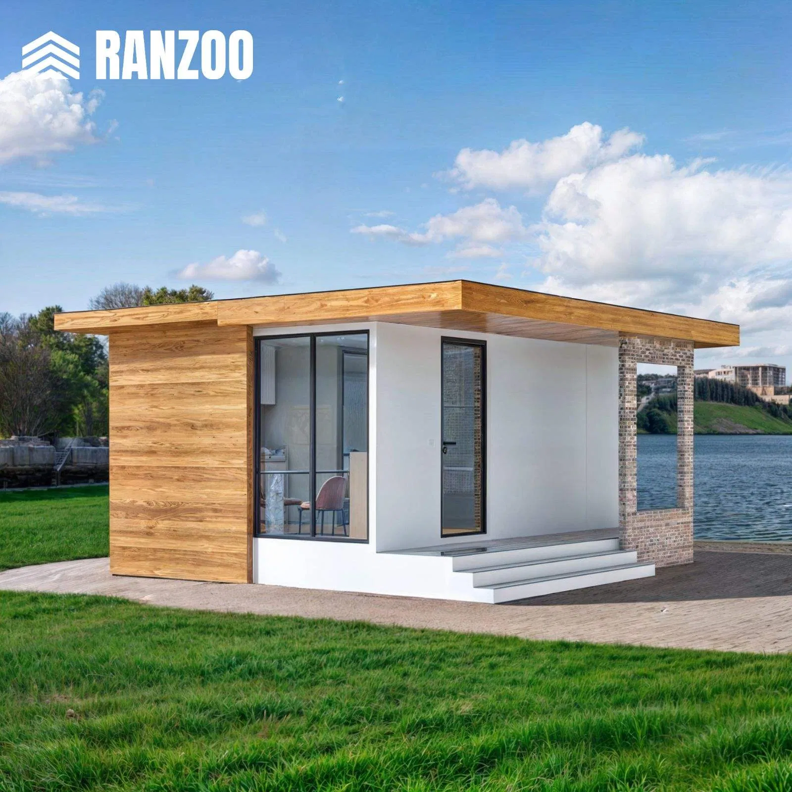 Ranzoo Portable Container portable modular prefabricated House tiny prefab Home for Sale with Free Design