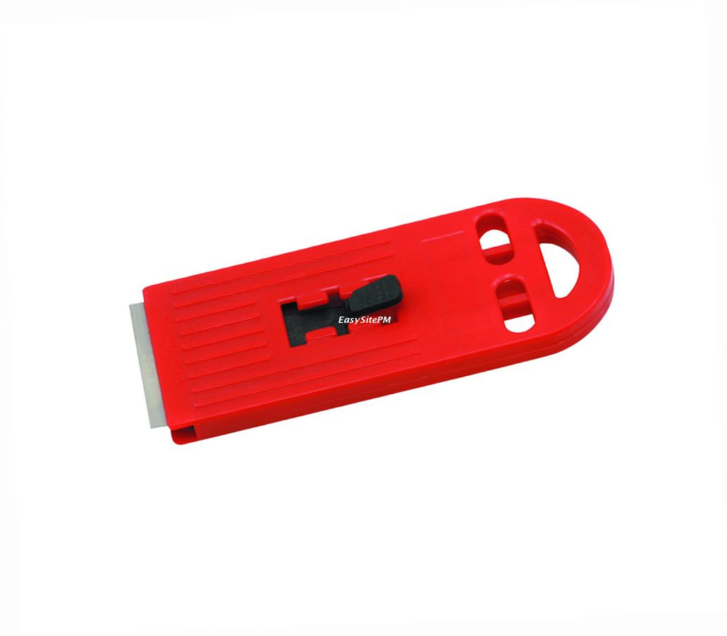 45*100mm Hautine Plastic Cleaning Scraper Razor Scraper with 40X19mm Metal Blades