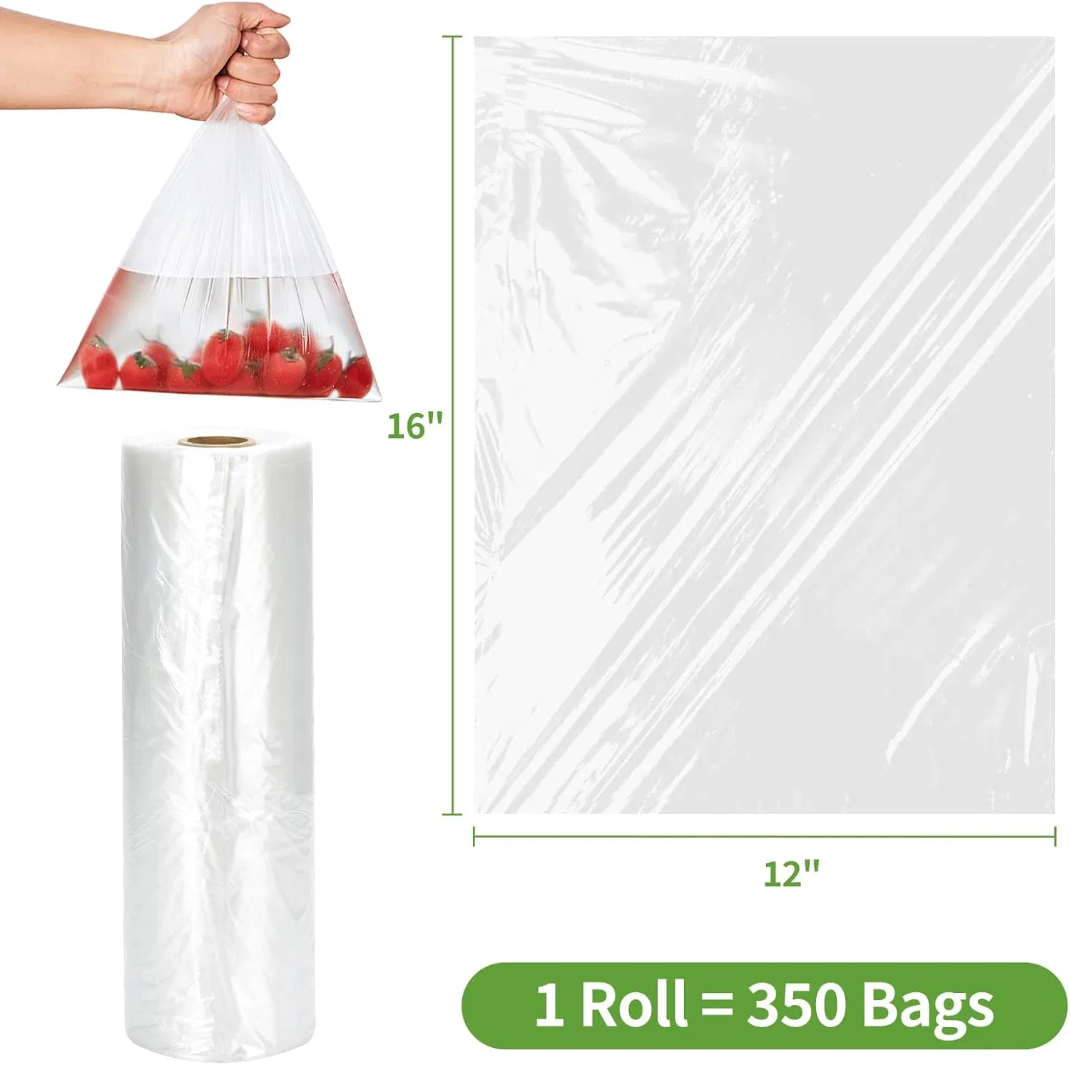 BPA-Free Transparent Packaging Bags Safe for Direct Food Contact