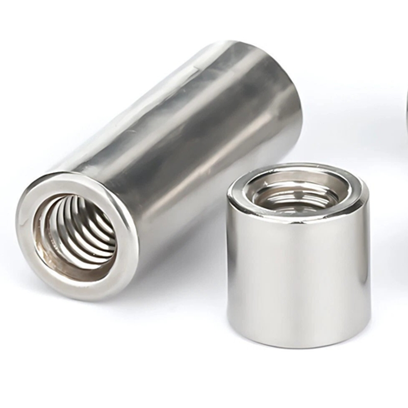 Steel Tube with Threaded Inner Ring and Smooth Outer Surface for Building Coupler