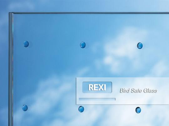 Bird Safe Friendly Glass by ceramic frit silk screen patterns