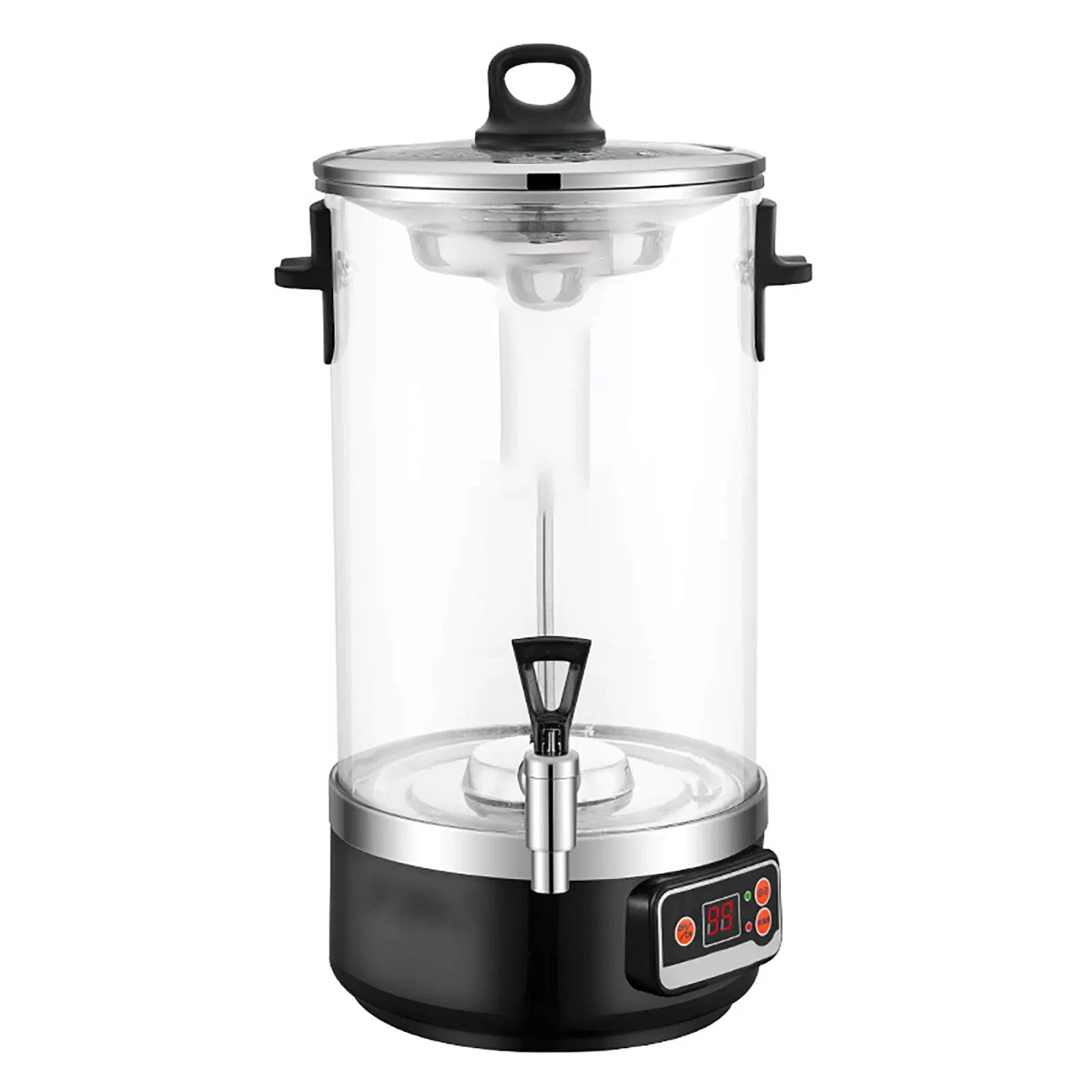 New Glass Water Bottle Straight Glass Cordless Tea Pot for Quick Tea Coffee Hot Water Making and Boiling