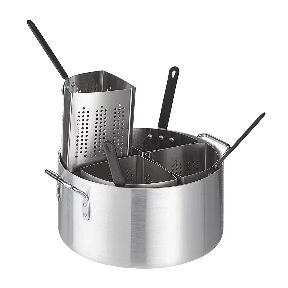 Stainless Steel Perforated Pasta Cooker Basket Kitchen Tools Pasta Pots Strainer Colanders & Strainers