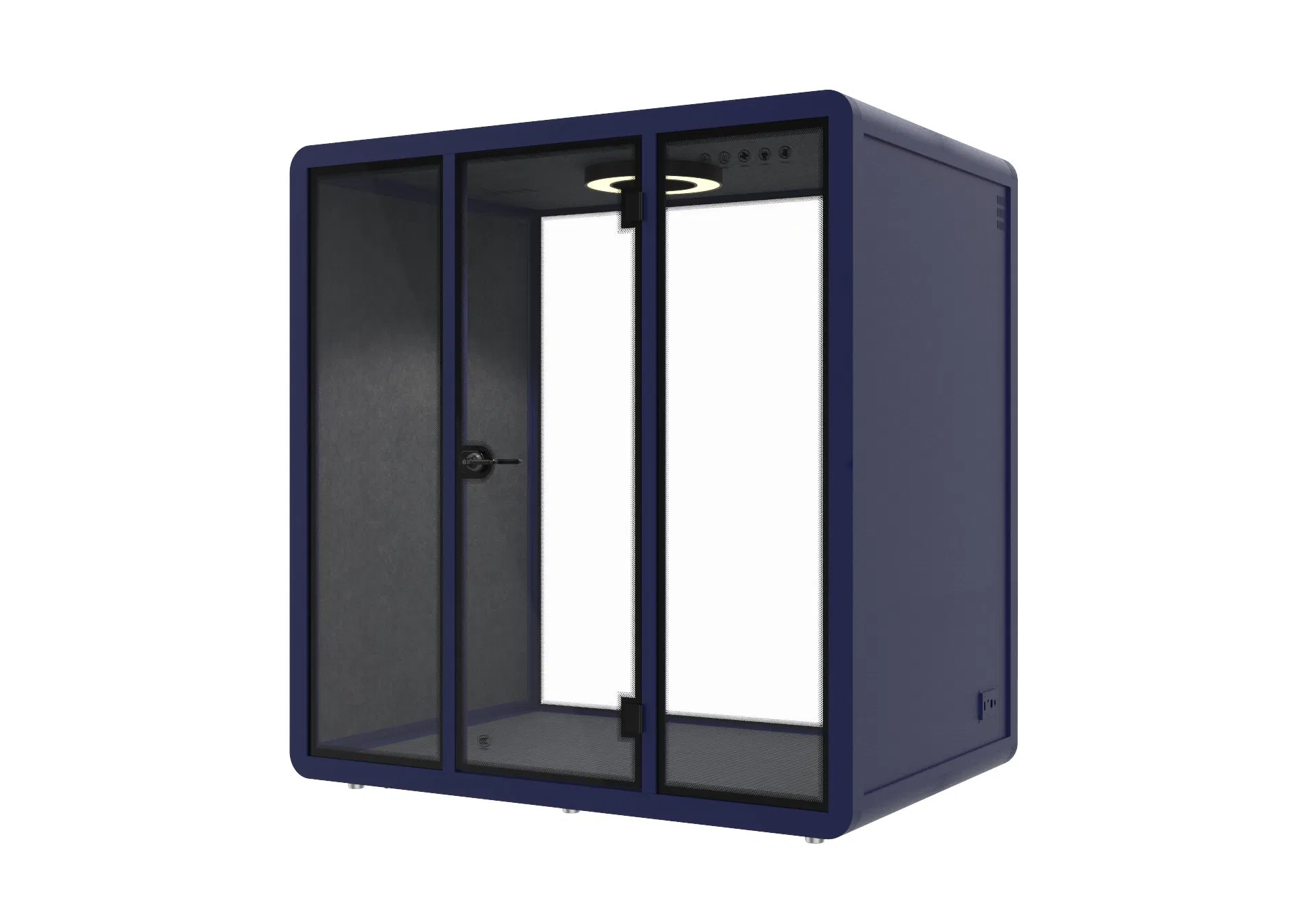 Office Soundproof Meeting Room for Focused Tasks with Tempered Glass Durability and Safety