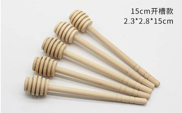 Wooden Honey Dippers Sticks Camping Classic Wooden Spoon for Honey Perfect Handmade