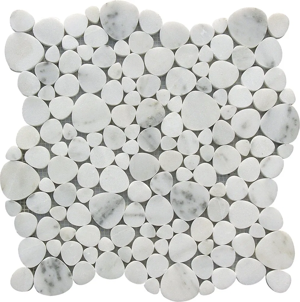 Calacatta White Marble Mosaic Tile for Bathroom