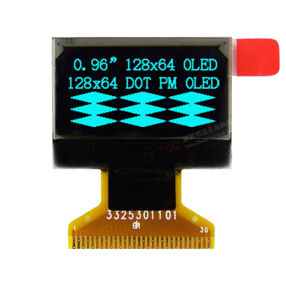 OLED дисплей 0.96 дюйма 128x64, синий, драйвер SSD1306