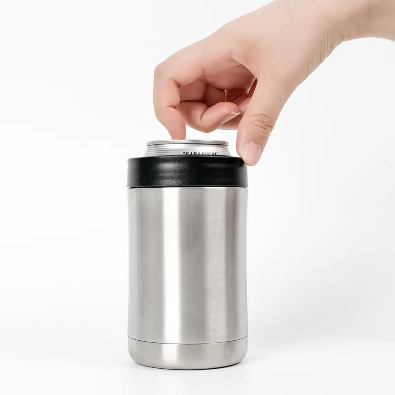 Outdoor Standard Insulated Can Cooler Stainless Steel Beer Beverage Bottle
