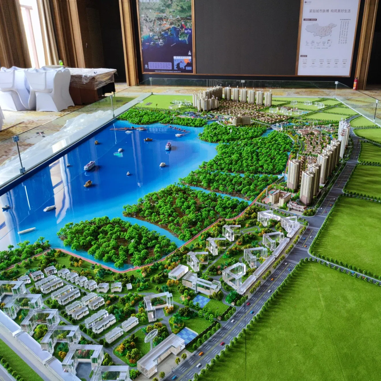 3D High-Quality Comprehensive Planning Sand Table Model for Residential Apartments