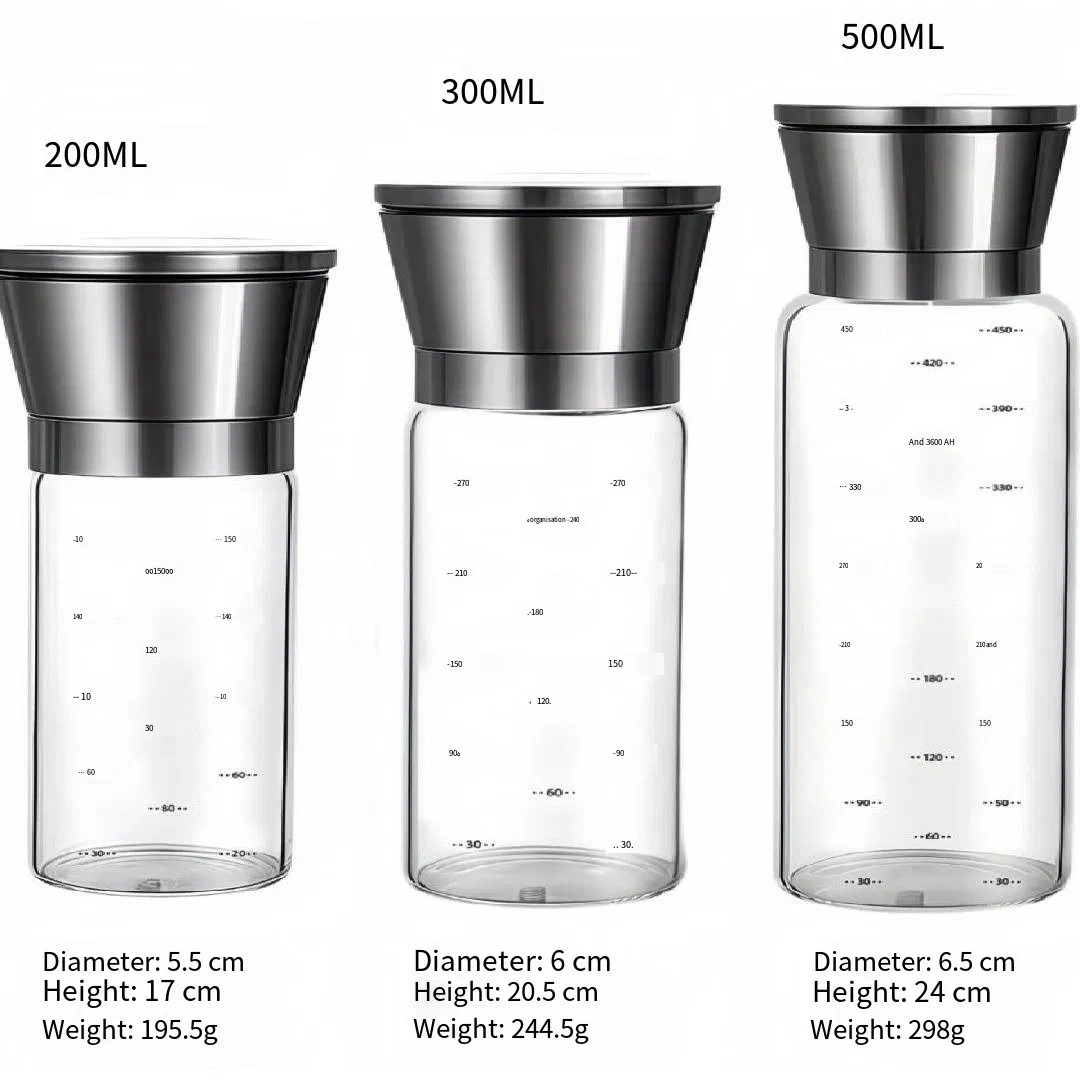 Ручная мельница для соли и перца, сталь и керамика