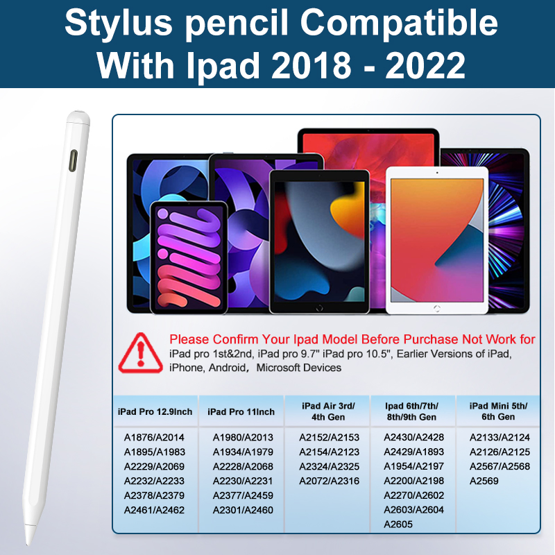 Стилус с беспроводной зарядкой для iPad Pencil 2
