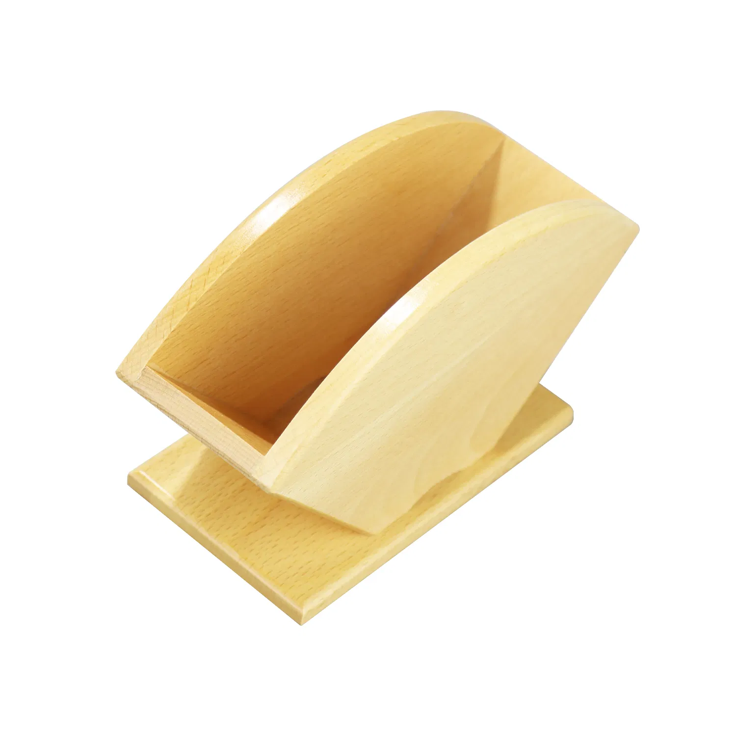 Rustic Wooden Bamboo Napkin Holder Tissue Box for Restaurant Bar Kitchen Rectangle