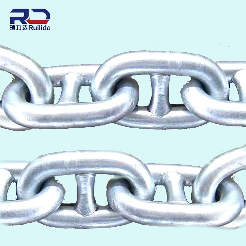 Vacuum-Carburized Stud Link Chain - 50000-Cycle Fatigue Life for Korean LNG Ships (NK)