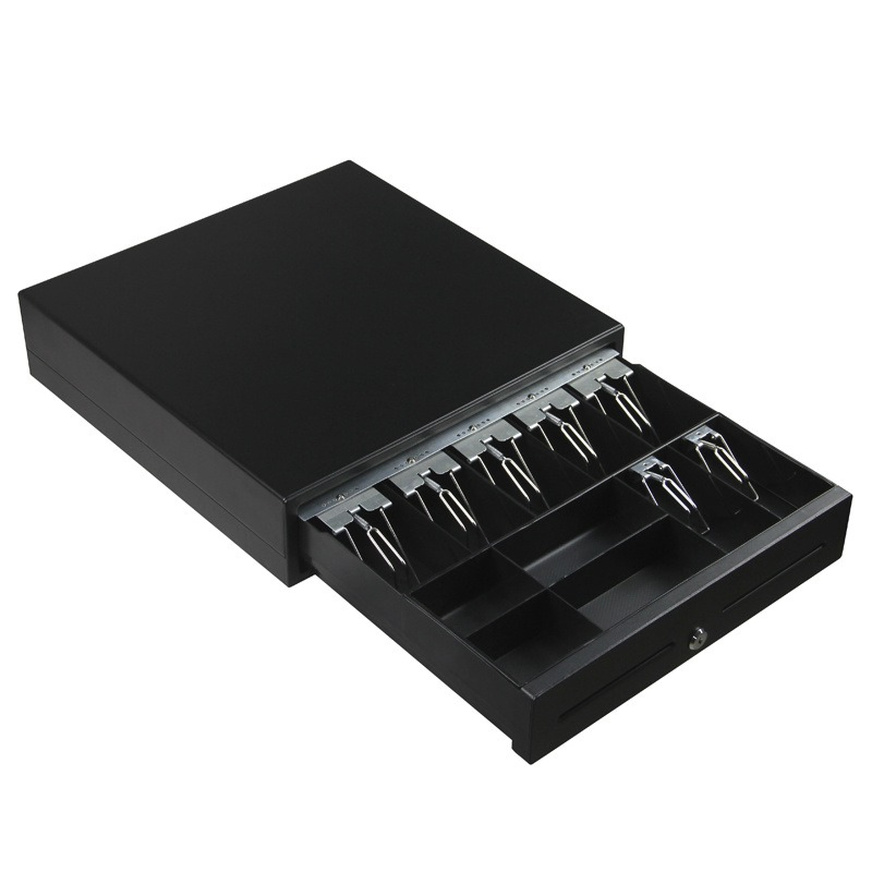 410mm (W) X 416mm (d) X 100mm (H) 4bill / 8coin or 5bill / 8coin 3-Position Key Lock Metal Cash Drawer Cash Box