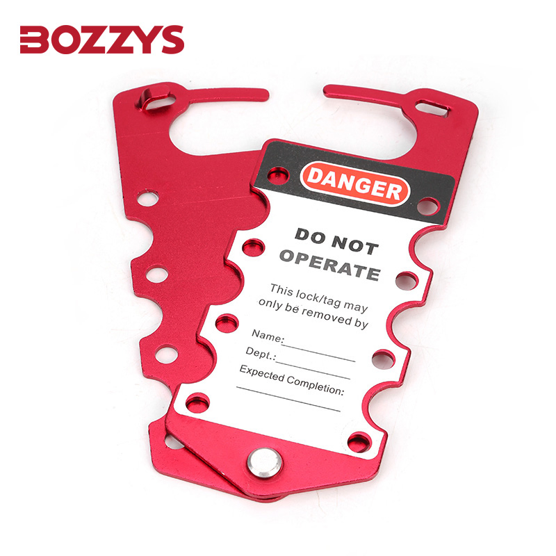 Seven Holes Labeled Group Aluminum Lockout Hasp