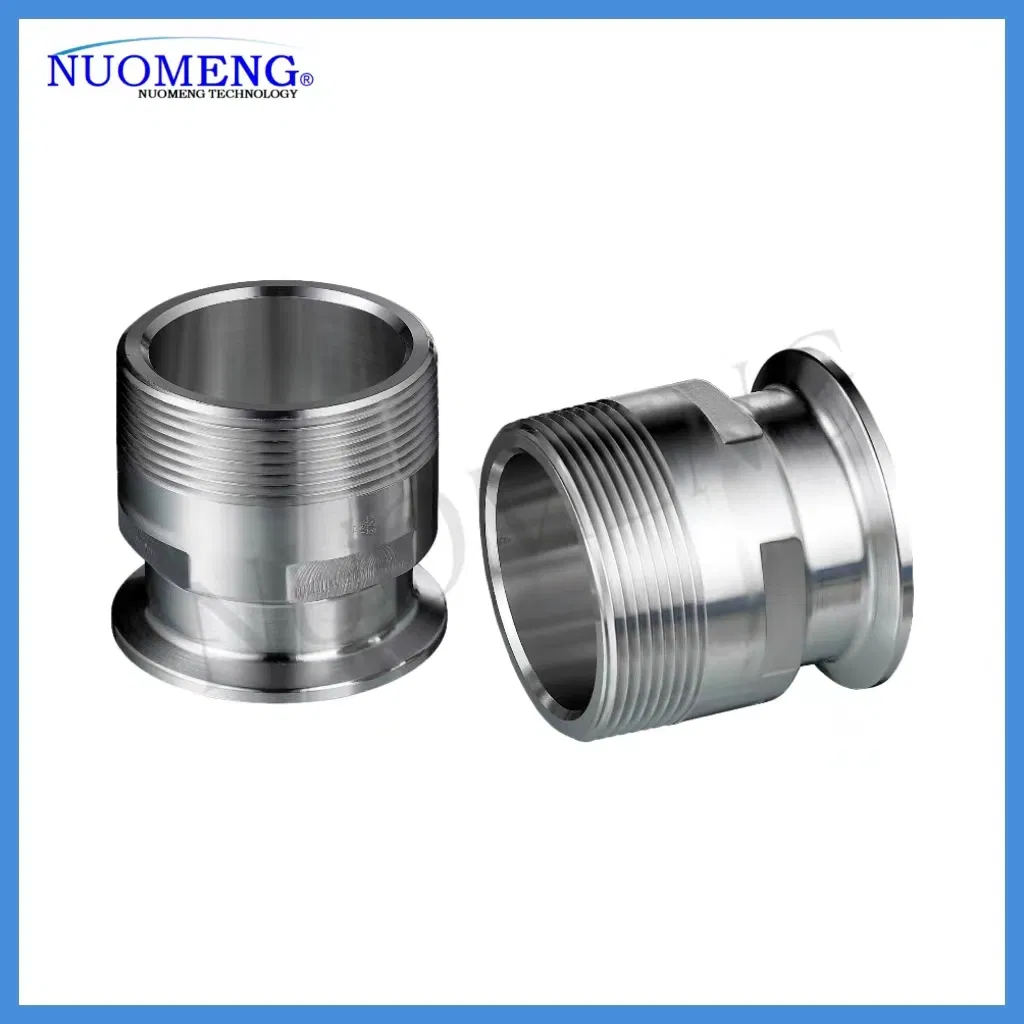 Heavy-Duty Hose Coupling with NPT Male Clamped Connector