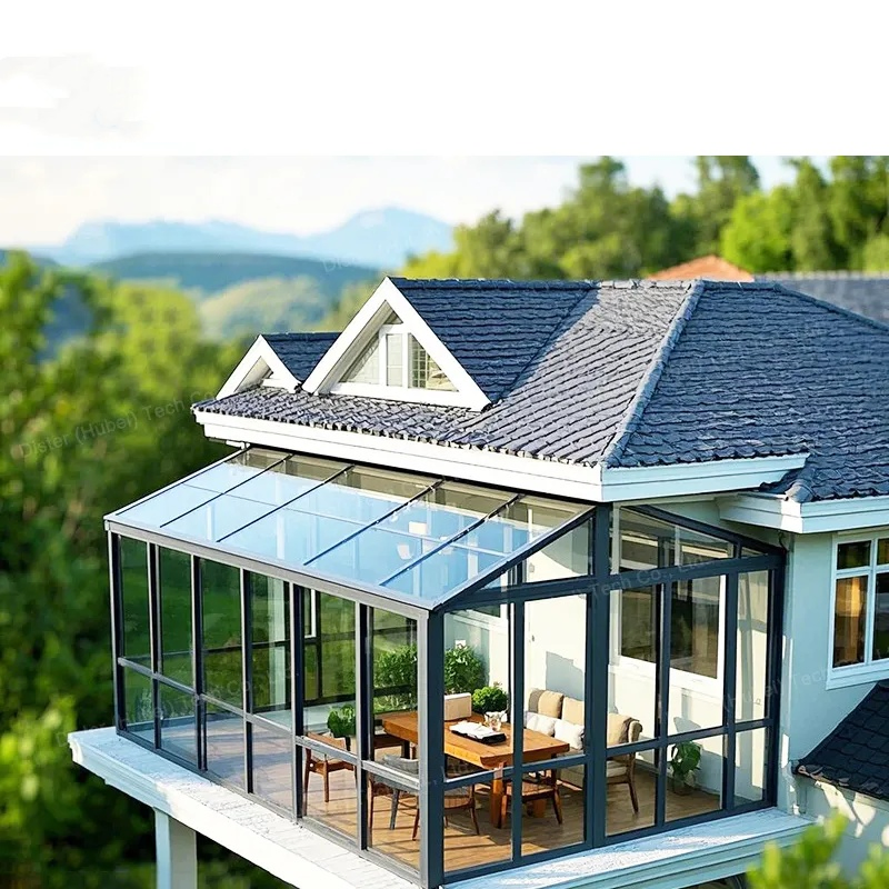 Outdoor Garden Tempered Glass Aluminum House Sunlight Room Small Sunny Glass Sunroom