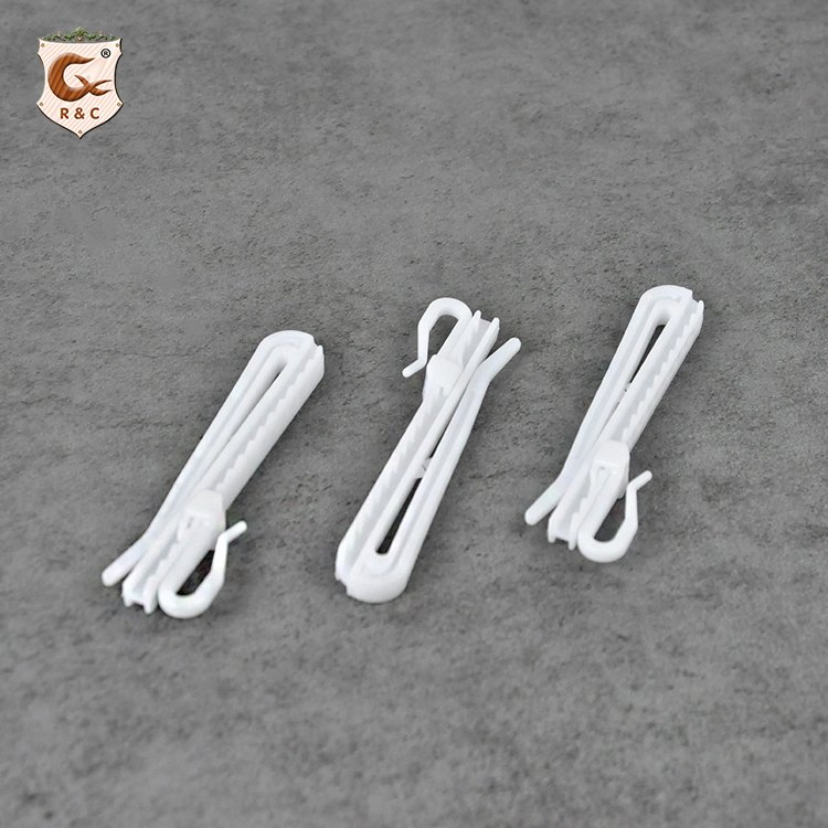 Factory Supply Plastic Adjustable Curtain Hook Smoothly White Curtain Hooks