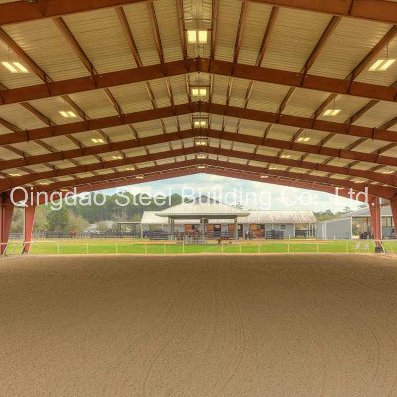 Easy Assemble Design Steel Structure Prefab Covered Horse Riding Arena Steel Building