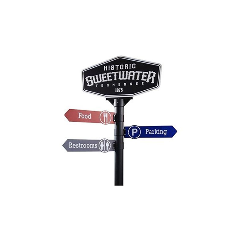 Building Wayfinding Sign Outdoor Road Signs Lights 3D Signs Sample Backlit Wayfinder Signage