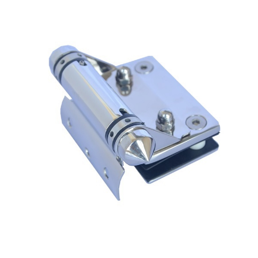 Stainless Steel Heavy Duty Self Close Glass Door Hinge Glass to Round Post Glass Hinge VH2009