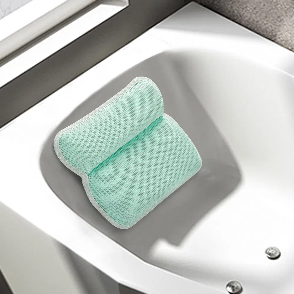 Customized Smcp85e Smaller Square Bath Bathing Pillow with Suction