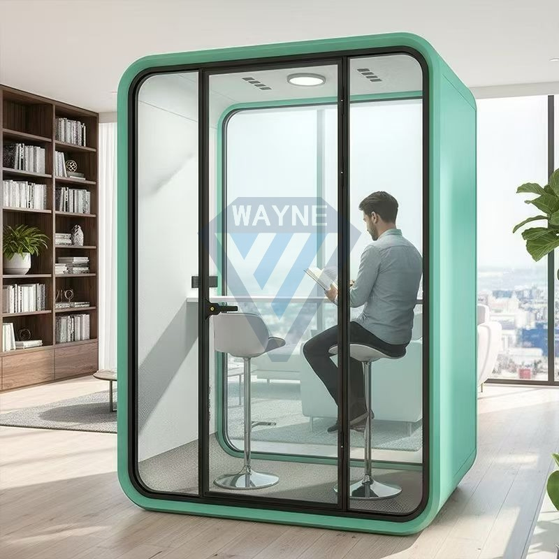 DIY Portable Easy Assemble Soundproof Cabin Interpretation Booth for 2 Persons