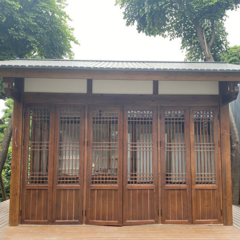 Customized Camp Villa Homestay Scenic Wooden House Structure Room