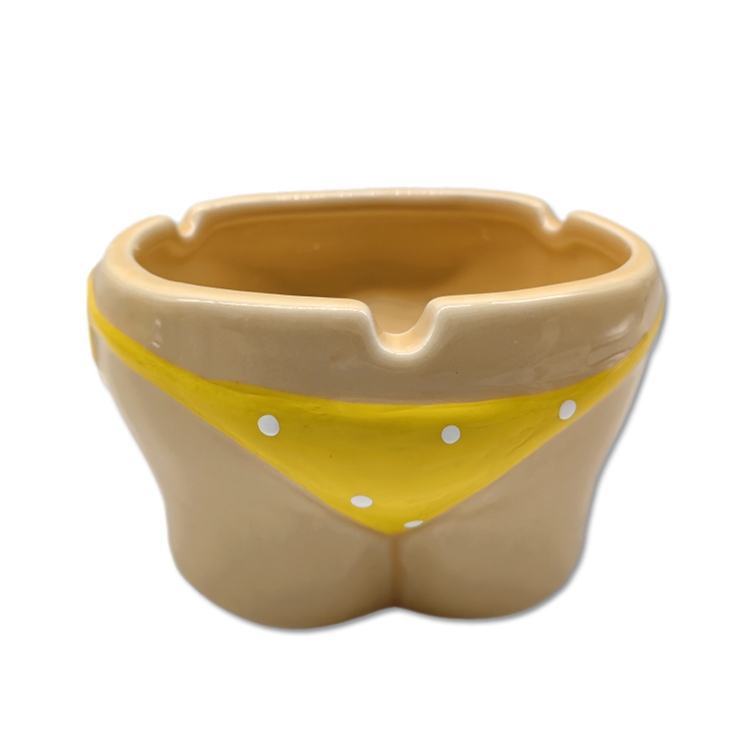 Wholesale Custom Logo Personalized 3D Bikini Women Body Sexy Ceramic Ashtray