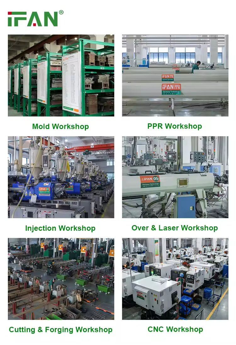 Ifan Free Sample Forged Pex Pipe Brass Press Fitting Pipe Lines Connect 16mm 20mm Press Fittings White Pex Fittings