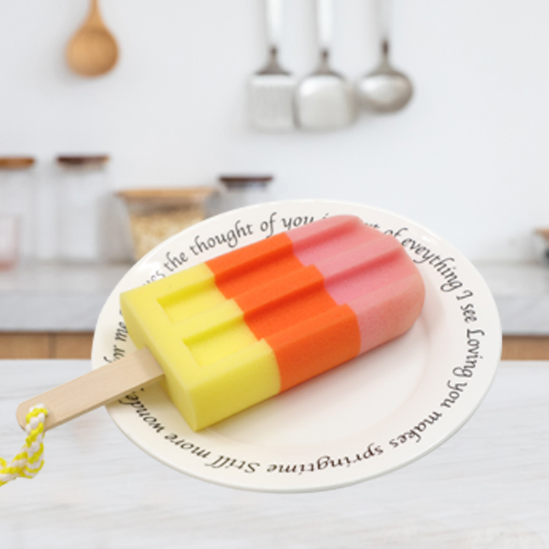 Ice Cream Shower Body Sponge Body Loofah Shower Scrubber Kids Bath Sponge