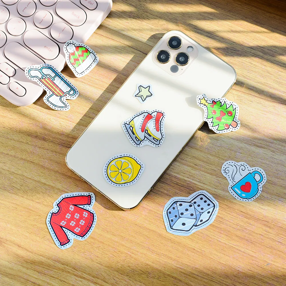 Brushed Silver Vinyl Holodraphic Vinyl Sticker Roll Suit for Vinyl Sticker Sheet