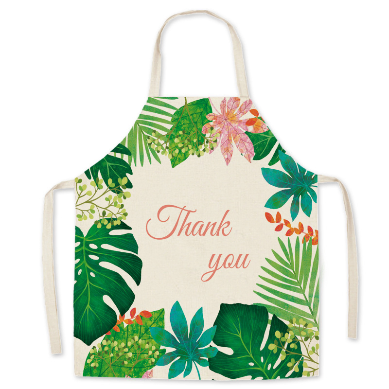 Adversting Customizable Trademark Apron Garden Clean Use Polyester Cotton Custom Logo Waiter Garden Apron