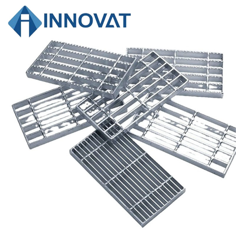 Drain Grating Heavy Duty 50*8mm THK Drainage Steel Grating Shower Drain Grates Trench Drain Cover/30X100mm Galvanized Steel Grating
