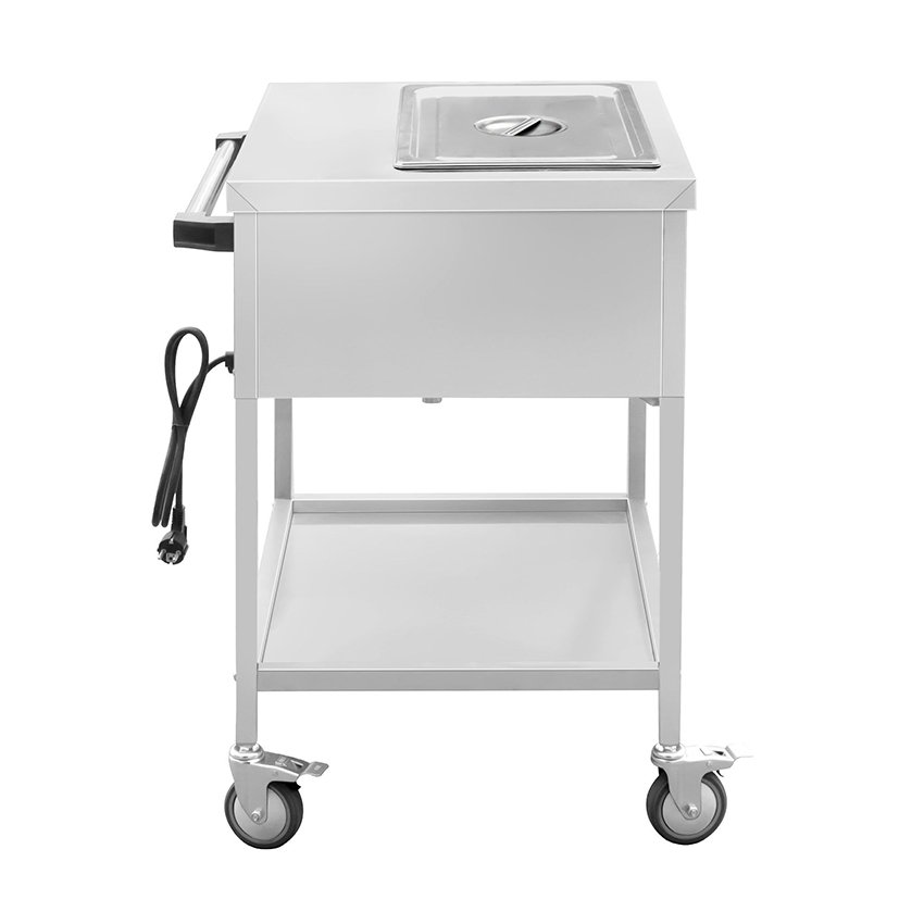 Commercial Catering Equipment Electric Kitchen Stainless Steel Bain-Marie Thermal Trolley