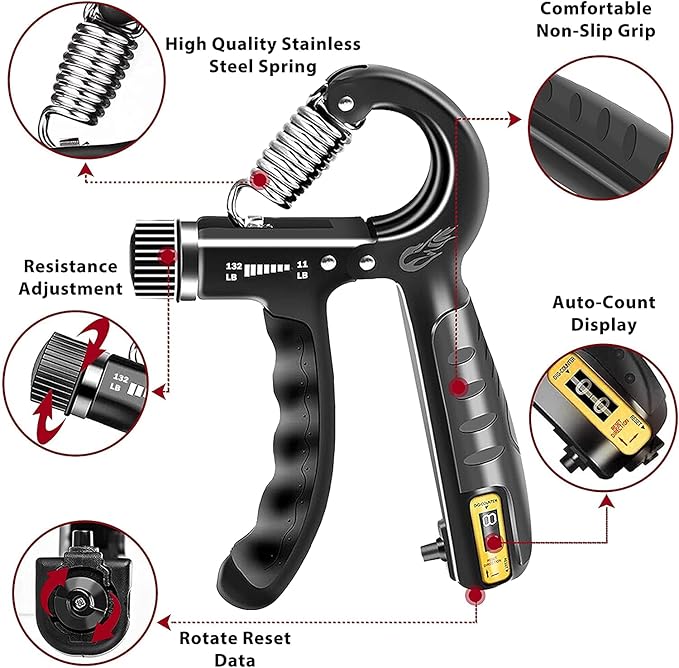 Эспандер для рук регулируемый 5-60 кг (11-132 lbs)
