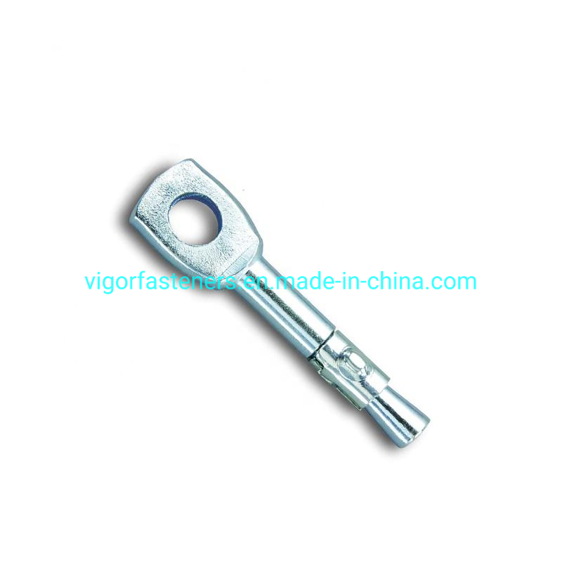 High Quality Carbon Steel Tie Wire Anchor White Zinc Plated Ceiling Anchor with Eye Ceiling Concrete Bolt