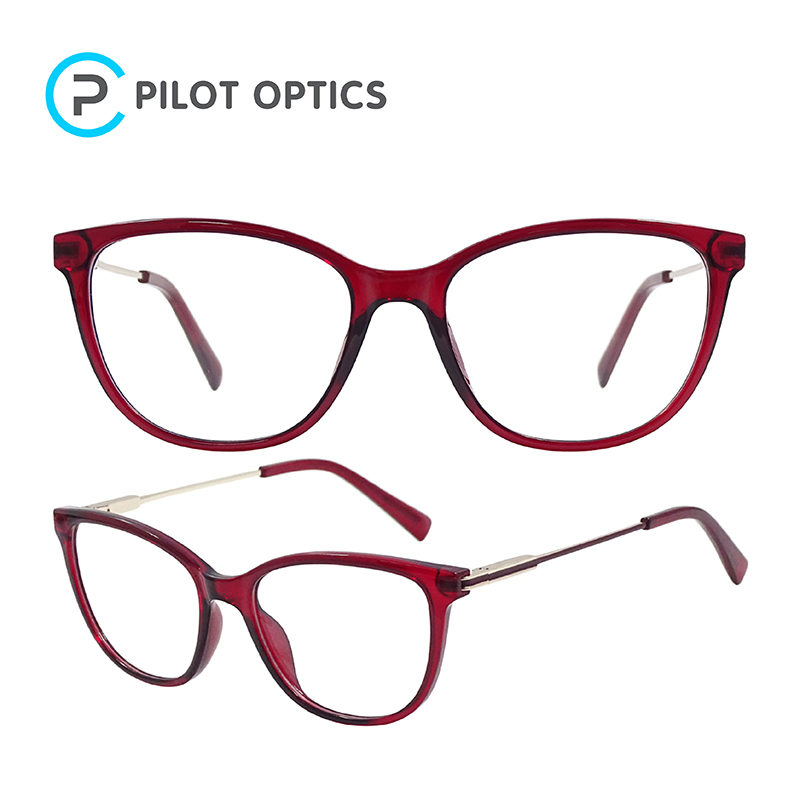 Pilot Optics Fashion Design Tr90 Computer Eye Glasses Frame Anti Blue Light Glasses Optical Frames