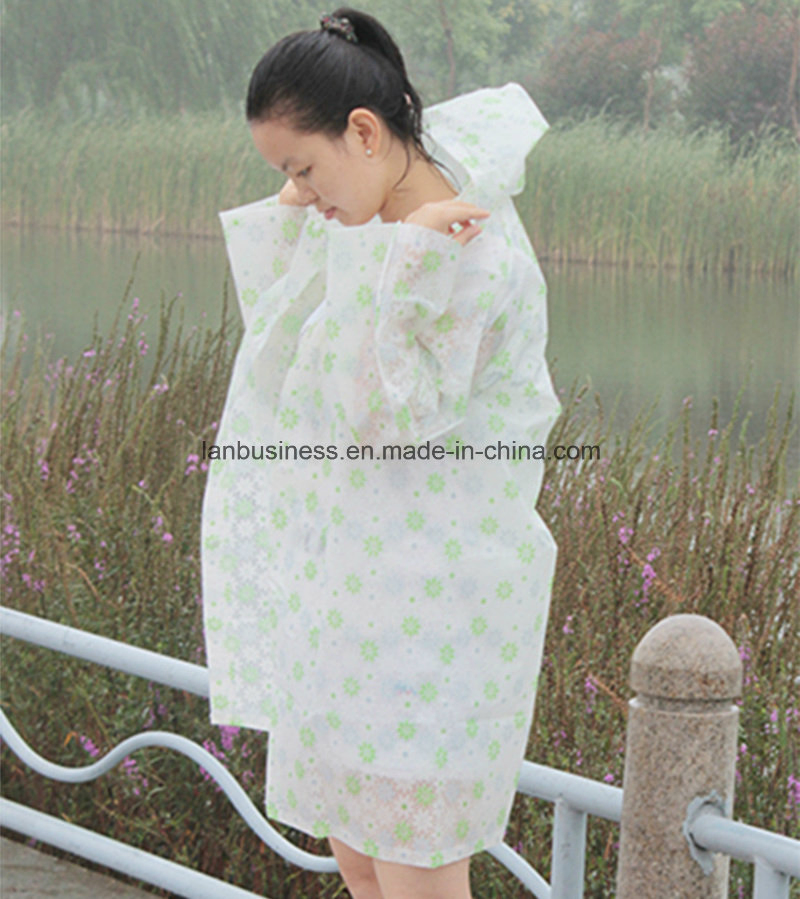 Windbreaker Style Rain Gear with Different Printing Patterns