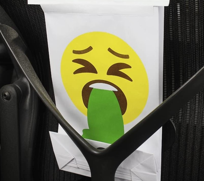 Waterproof Air Sickness Bag with Logo Printed Vomit Paper Bag