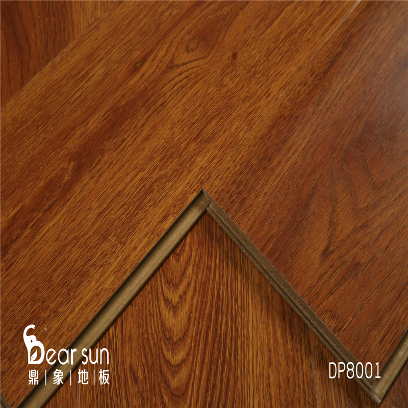 Manufacturer Easy Process Parquet Laminate Flooring 8mm Thickness