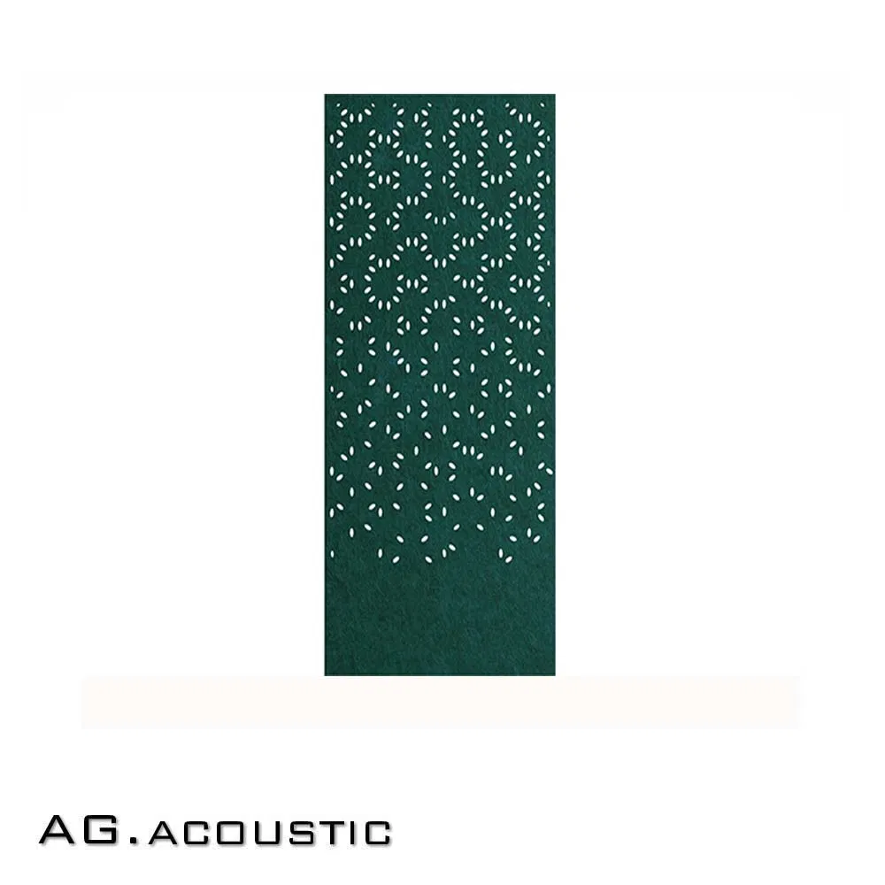 AG. Acoustic Hanging Acoustic Screen Carved Polyester Fiber Soundproofing Wall Board for Office