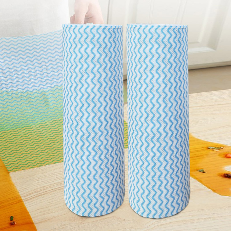 Three-color printed square pattern lazy-person kitchen tableware, dry and wet type, manufacturer's product, stackable lazy-person dishcloth, reusable dishcloth.