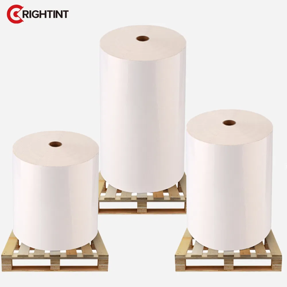 Wine and spirit bottle film label material with gold stamping label paper