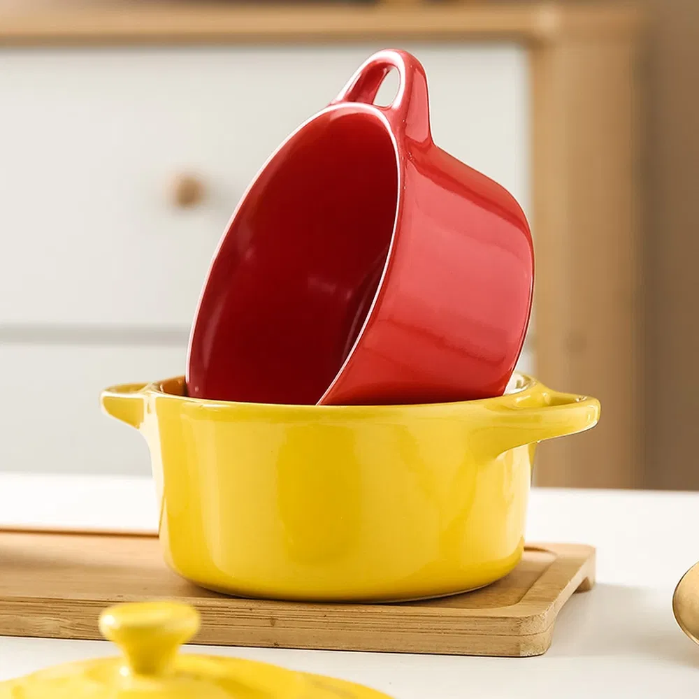 Convenient Convenient Restaurant Ceramic Soup Bowl for Cooking Process